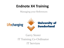 How to Use Endnote