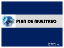 1. Plan de Muestreo - Ing. Nilsson José Villa Martínez