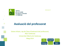 Presentació d`Esteve Arboix - Universitat Oberta de Catalunya