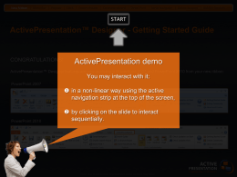 ActivePresentation&trade; Designer