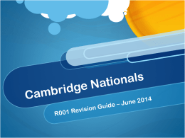 File - Cambridge Nationals ict