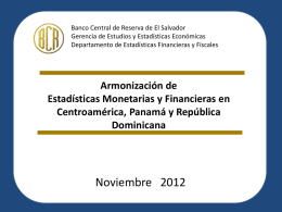 Presentaci&oacute;n EMFAS - Banco Central de Reserva