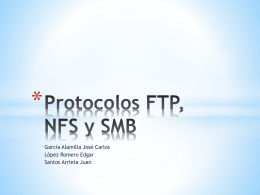Protocolos FTP, NFS y SMB