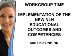 Incorporating NLN Framework into your Nursing