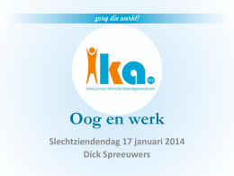 Dick Spreeuwers - Slechtziendendag.nl