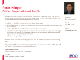 Biography-Peter Klinger
