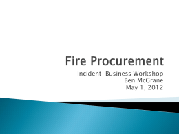 Fire Procurement