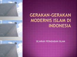 gerakan-gerakan modernis islam di indonesia