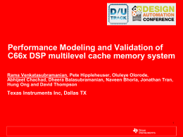 Performance Validation framework