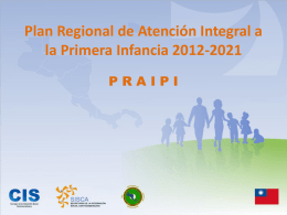 Plan Regional de Atención Integral a la Primera Infancia 2012