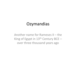 Ozymandias File - the Redhill Academy