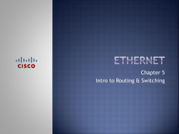 Chapter 5 Ethernet