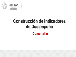Curso Taller Construcción de Indicadore (enero 2014)