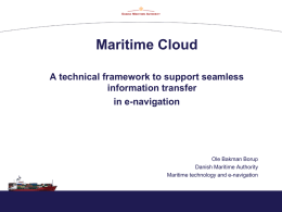 Maritime Cloud Presentation