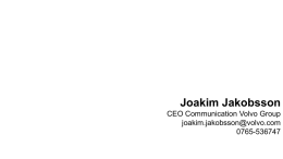 Presentation Joakim Jakobsson 140603