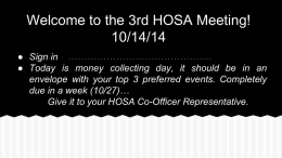Hosa 2014.15 Meeting 3