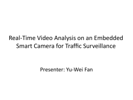 Real-Time Video Analysis on an Embedded Smart Camera