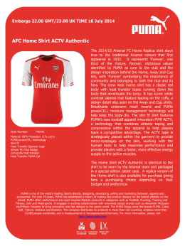 AFC Home Shirt ACTV Authentic