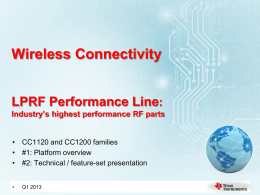 Performance Line Overview