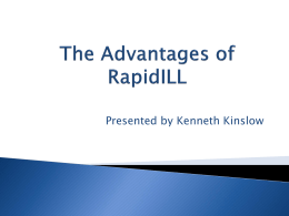 Advantages of RapidILL