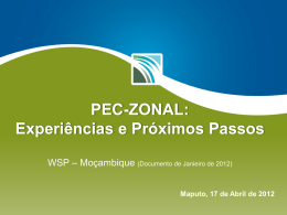 PEC-Zonal 2012 - Grupo de Água e Saneamento