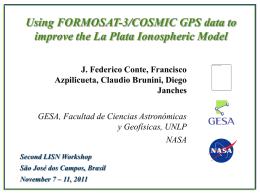 Current version of La Plata Ionospheric Model