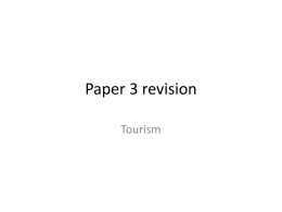 paper 3 tourism