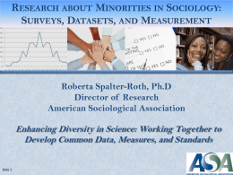 Research about Minorities in Sociology