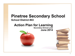 Pinetree Secondary School School District #43 (Coquitlam)