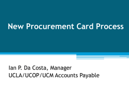 P-card Transaction Entry - Sales & Use Tax