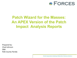 Patch Wizard