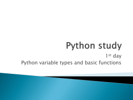 Python study - Crop Genomics Lab.
