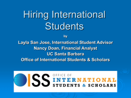 PPT - Office of International Students and Scholars