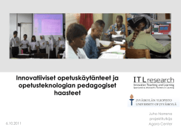 2000-luvun oppiminen ja innovatiiviset opetuskäytänteet
