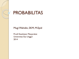 Pertemuan 2 Probabilitas - MUGI WAHIDIN