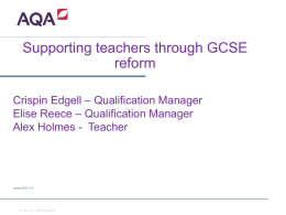 Ready for GCSE? ASE meeting