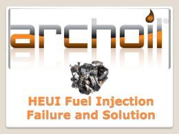 What is HEUI fuel injection? An engine oil