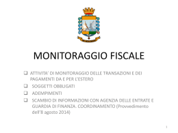 Monitoraggio Fiscale e Adempimenti Antiriciclaggio