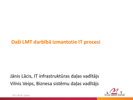 Da*i LMT darb*b* izmantotie IT procesi.