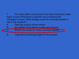 1. Five years after a new product has been