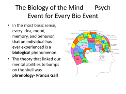 The Biology of the Mind