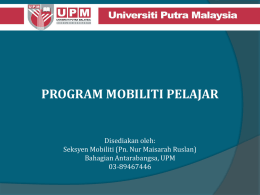 Presentation Project Mobility - Utama