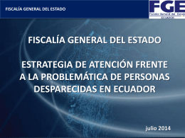 MEDICINA LEGAL - Fiscalía General del Estado Ecuador