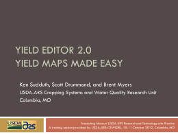 Yield Editor 2.0 - University of Missouri Extension