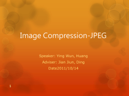 Image Compression-JPEG