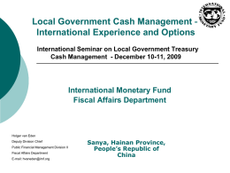 Local Government Cash Management - PFM blog