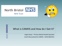What is CAMHS and How do I Get It?