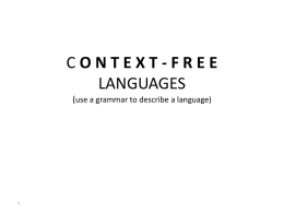 context-free grammars - cs-314