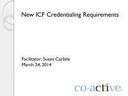 New Requirements - Coaches Training Institute