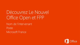 Learn the new Office 365 Open and FPP_FR-FR